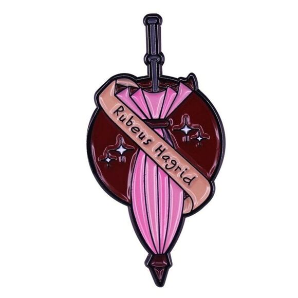 Hagrid's Pink Umbrella Harry Potter Enamel Pins 94 - Picture 1 of 1